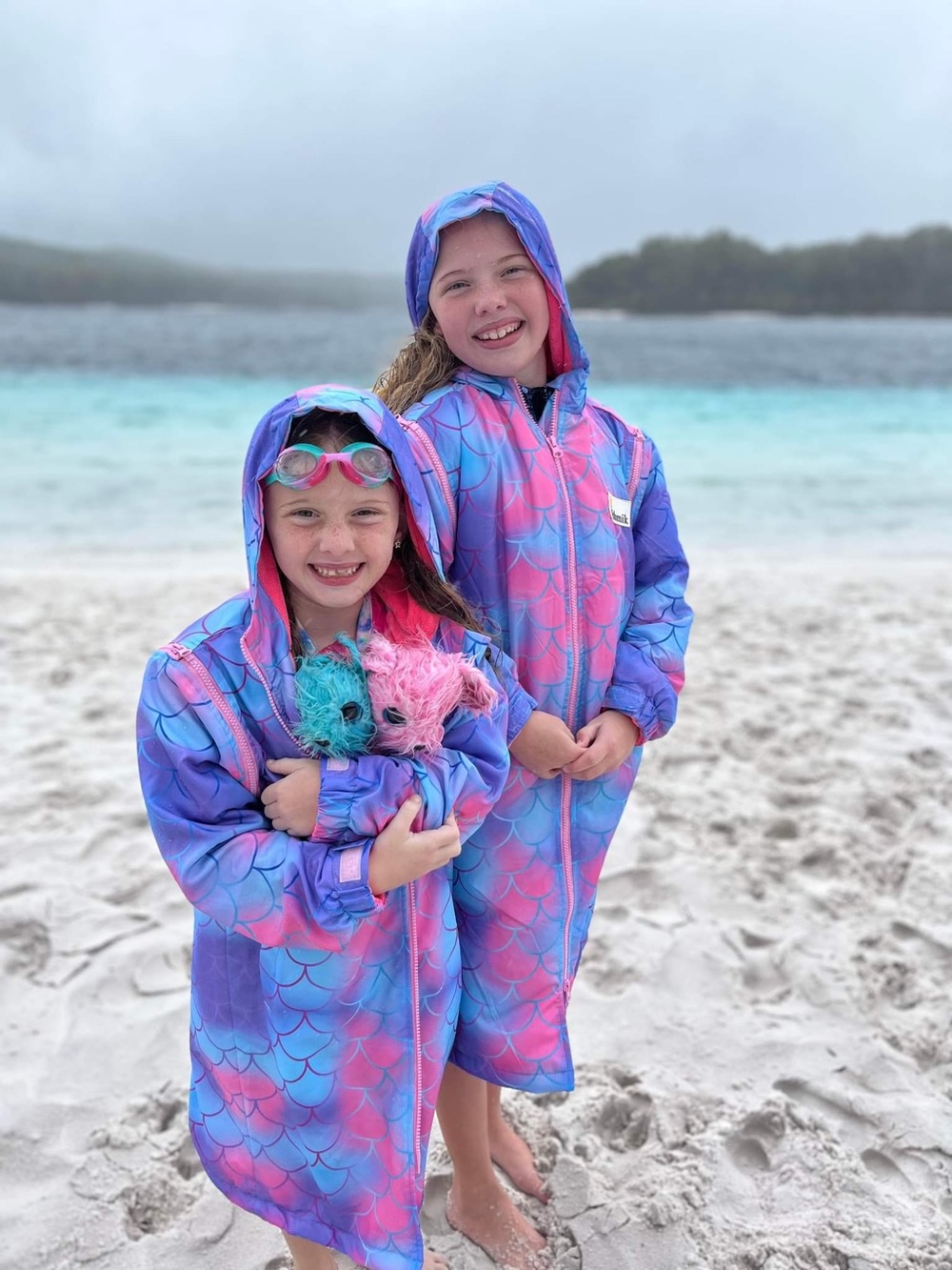 Schmik Mermaid Print Swim Parka Size 14